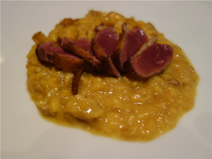 pigeon risotto